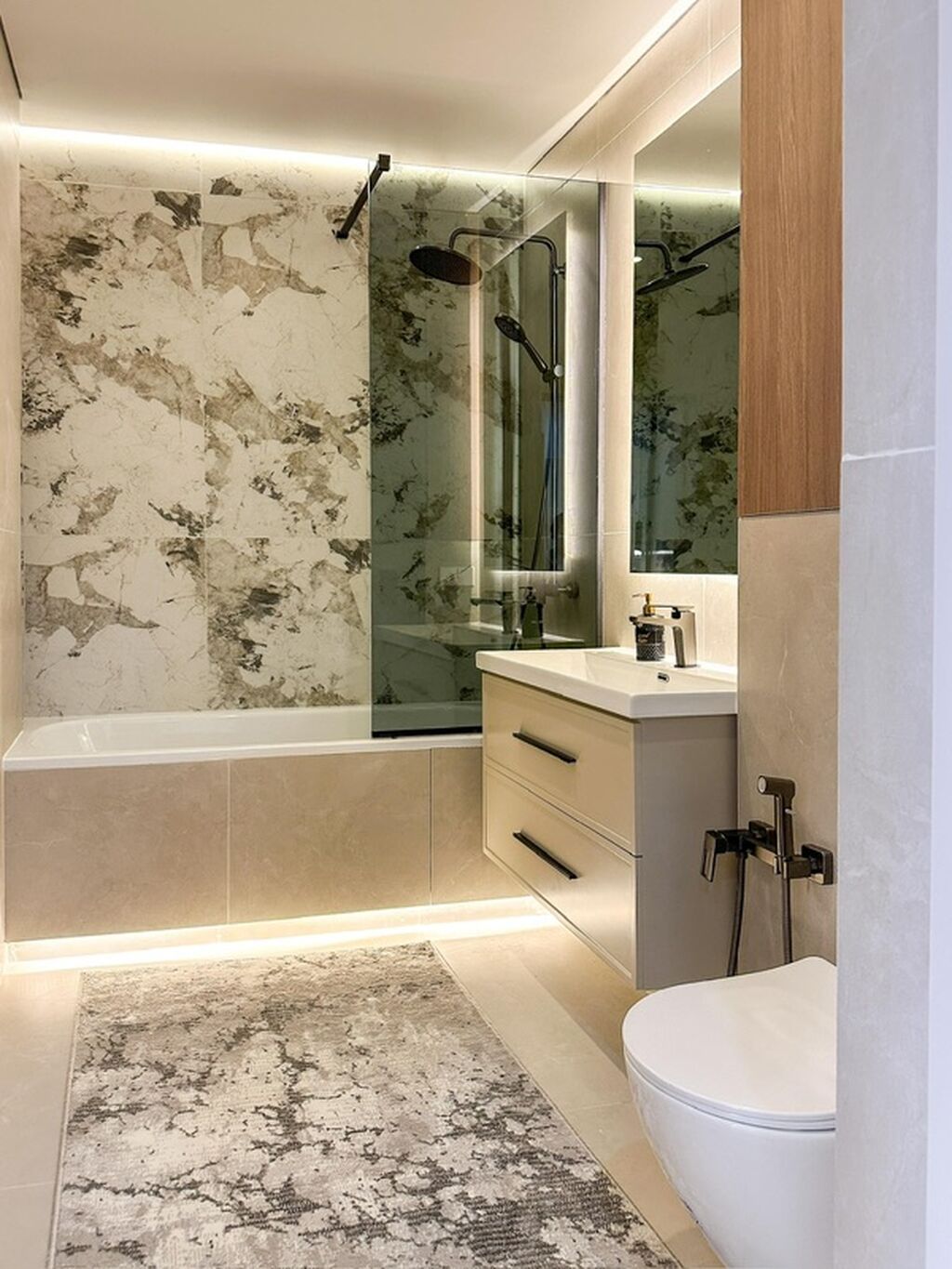 2 комнаты, 55 м², Элитка, 6 этаж, Дизайнерский ремонт: фото 3