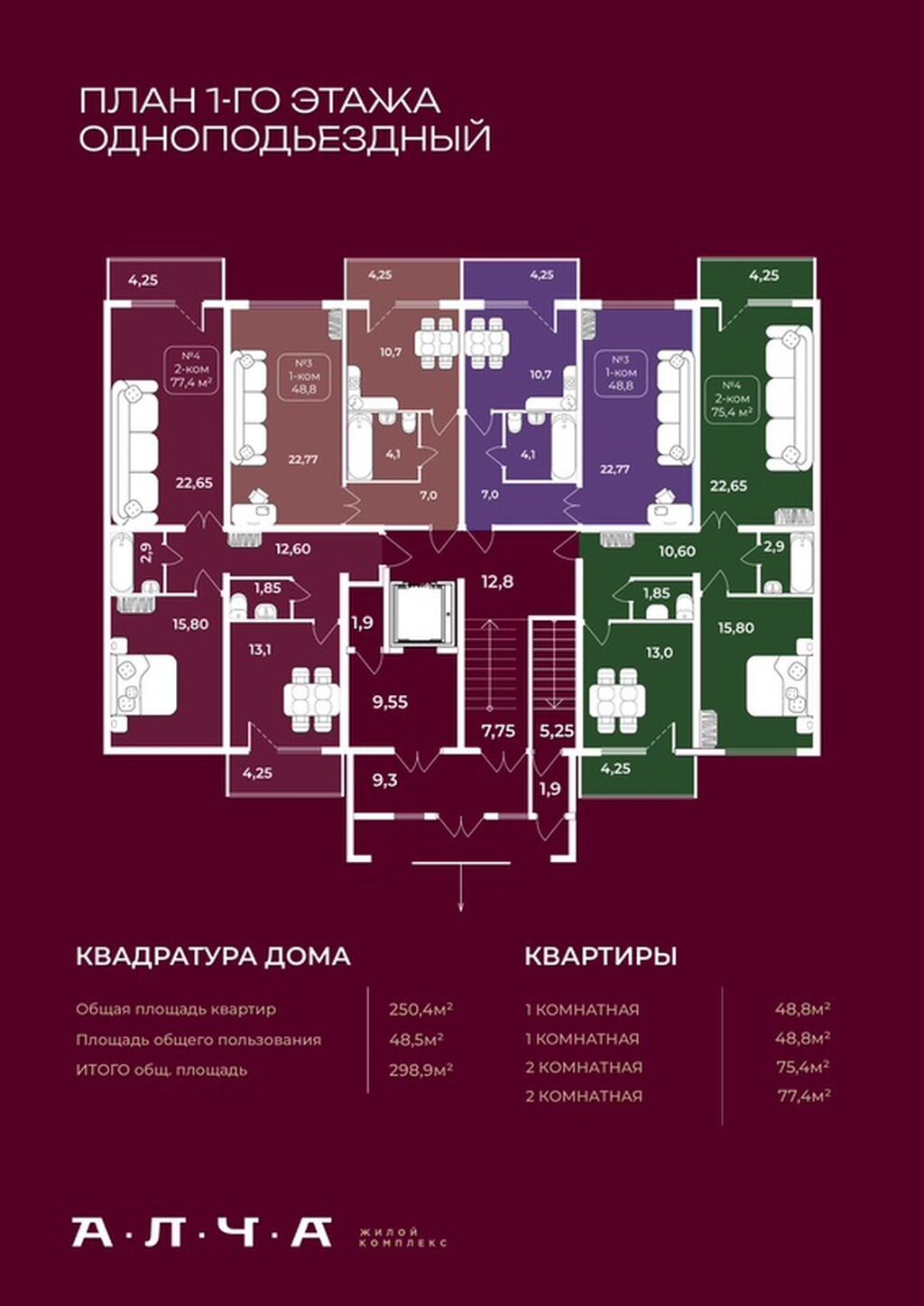 1 комната, 50 м²: фото 6