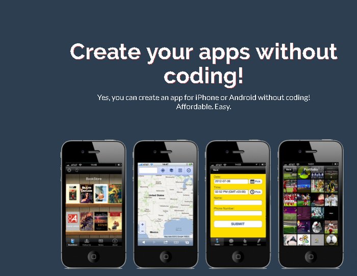 Create your apps without coding!Yes, you can create an app ...