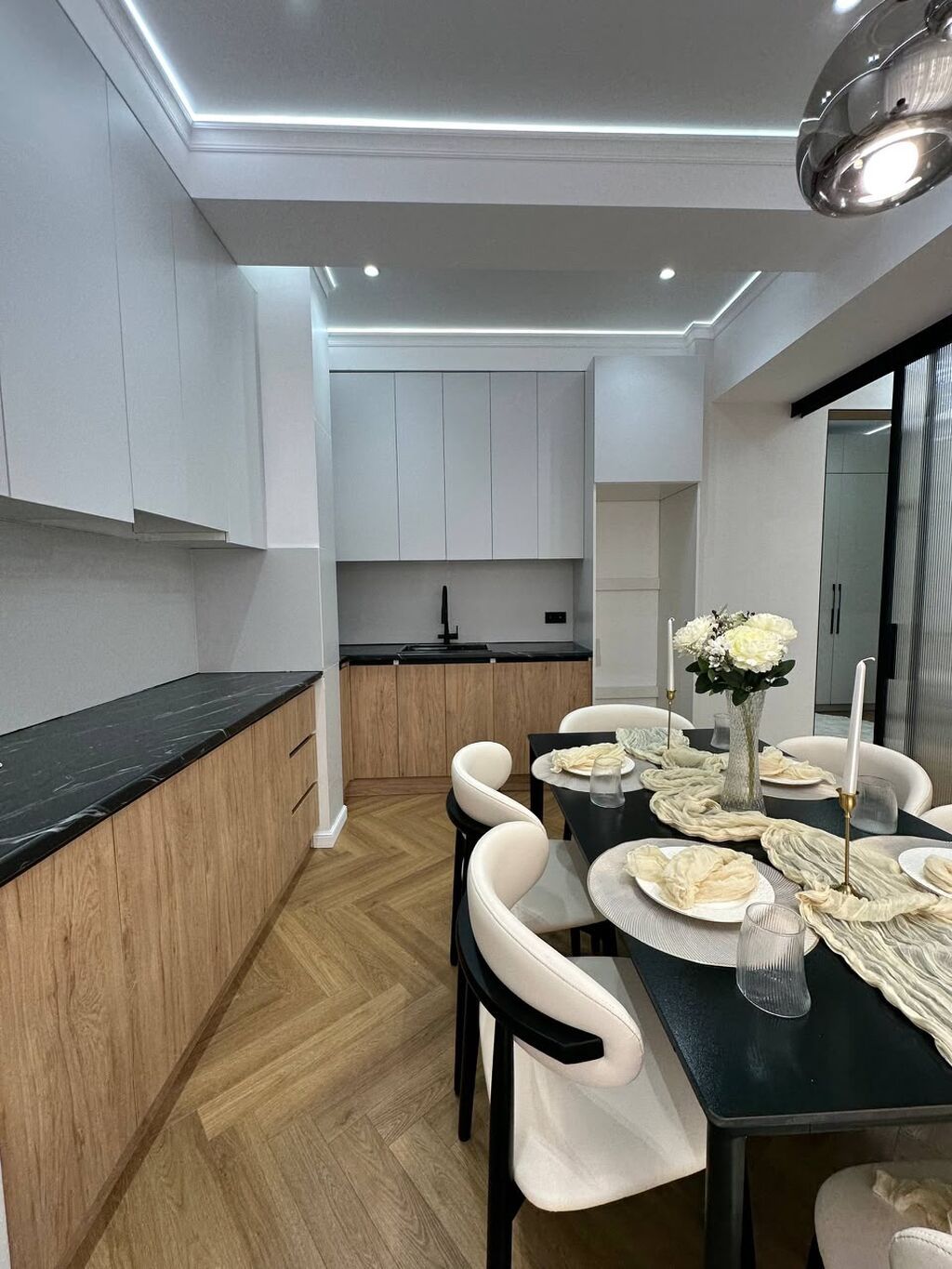 3 комнаты, 105 м², Асанбай мкр Элитка, 2 этаж, Дизайнерский ремонт: фото 6