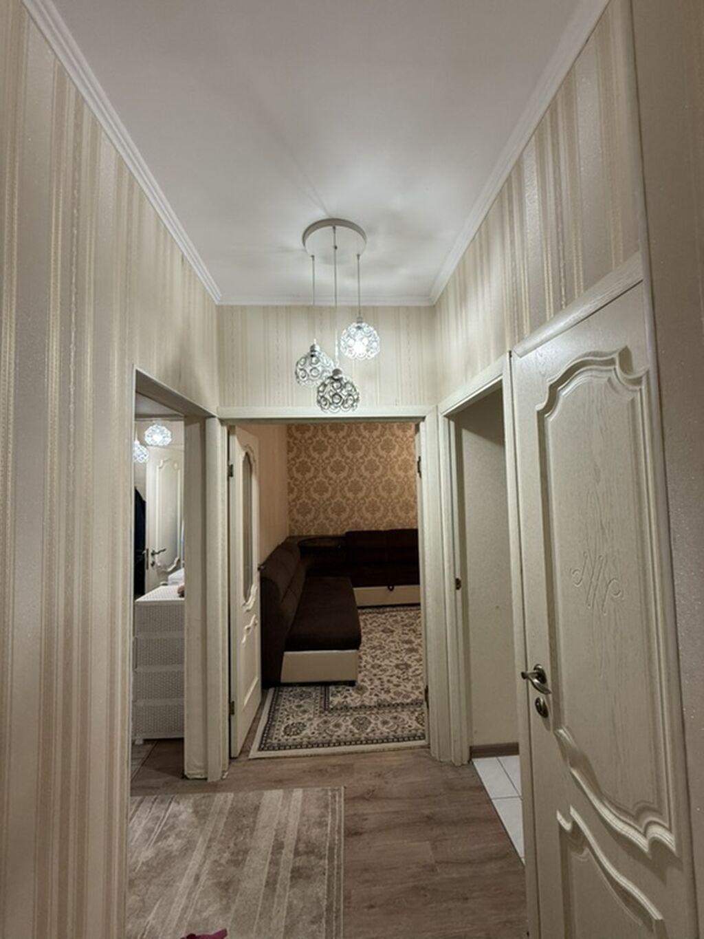 3 комнаты, 62 м², Аламедин-1 мкр 105 серия, 1 этаж, Евроремонт: фото 3