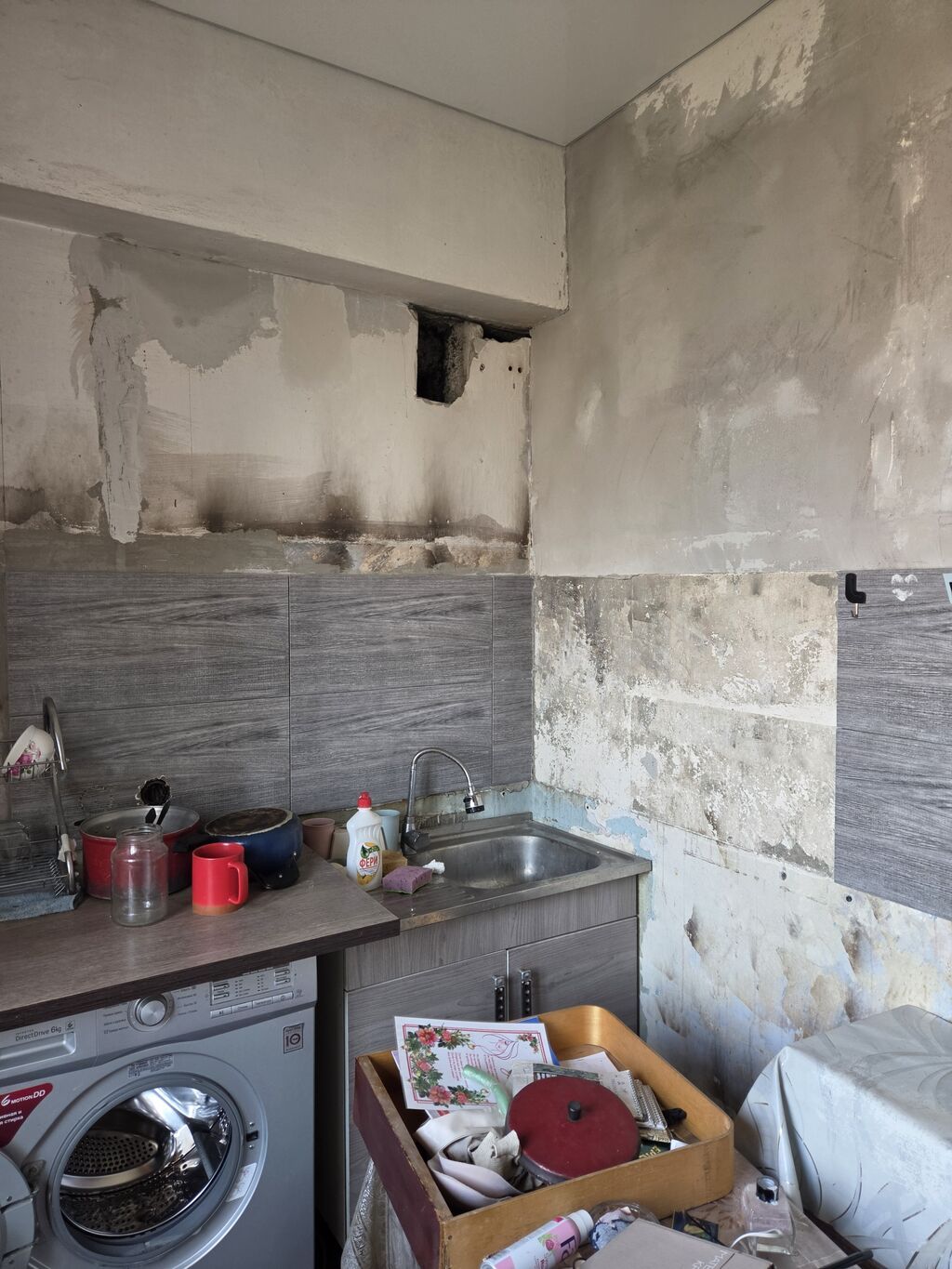 2 комнаты, 45 м², Пишпек Индивидуалка, 5 этаж, Требуется ремонт