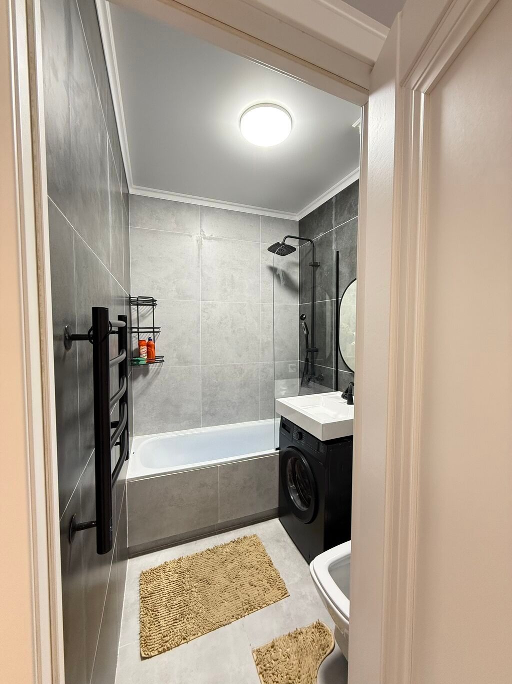 1 комната, 45 м², Кок-Жар мкр 106 серия улучшенная, 1 этаж, Дизайнерский ремонт: фото 6