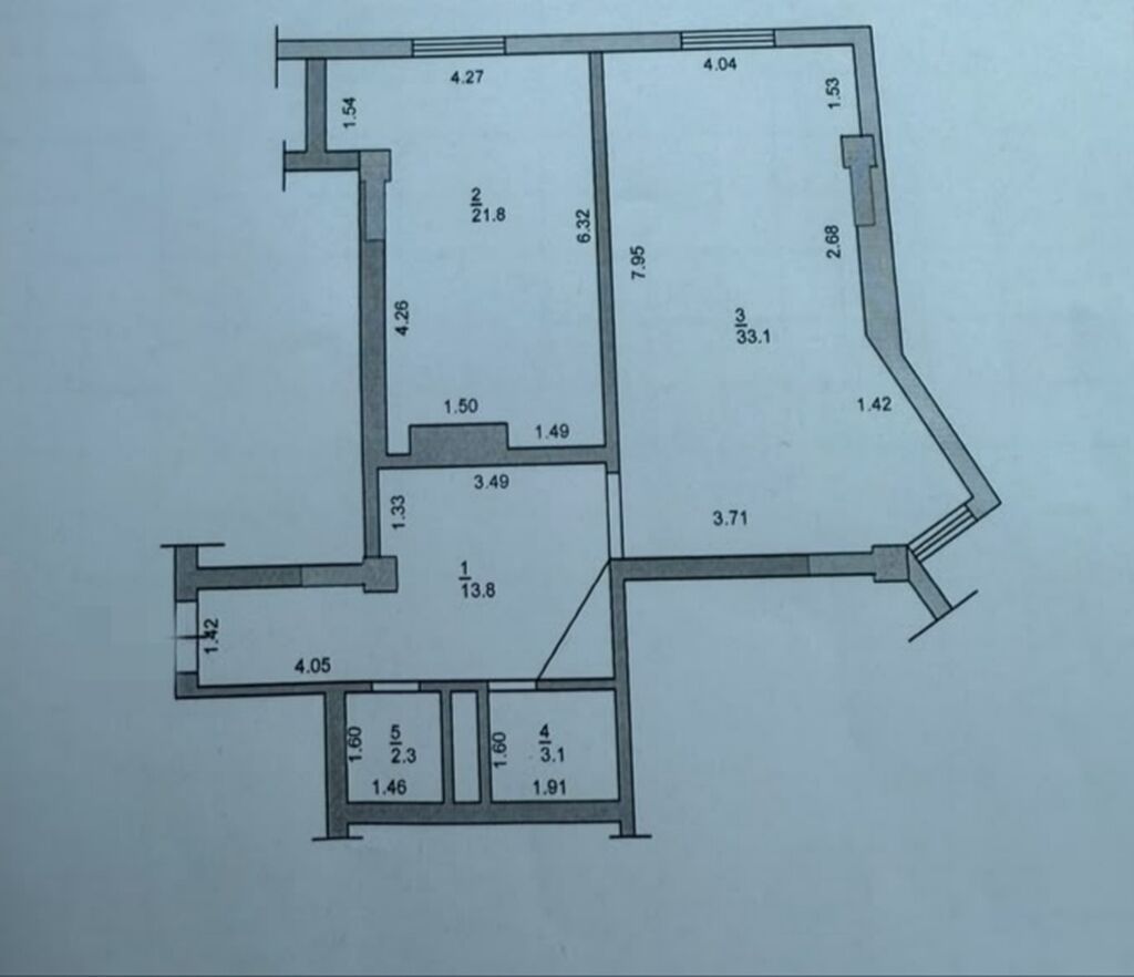 Продам 2-комнатную квартиру 74 м² в ЖК Оникс, Бишкек Парк: фото 2