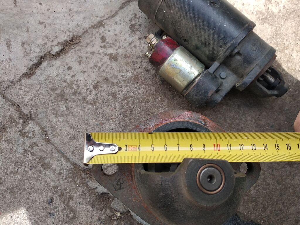 Стартер на китайский трактор новый 12 volt 13 зубцов, длина стартера: фото 2