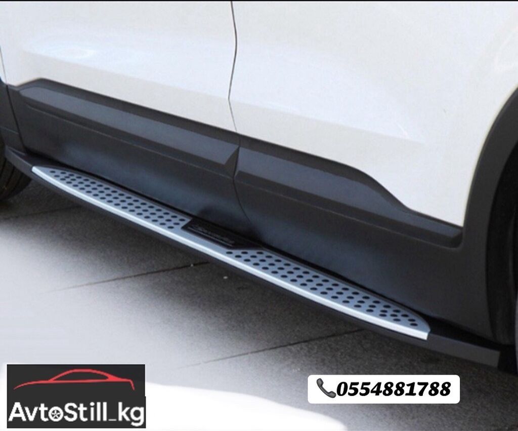 Пороговые подножки (пороги) для Hyundai Santa Fe TM 2 -: фото 2