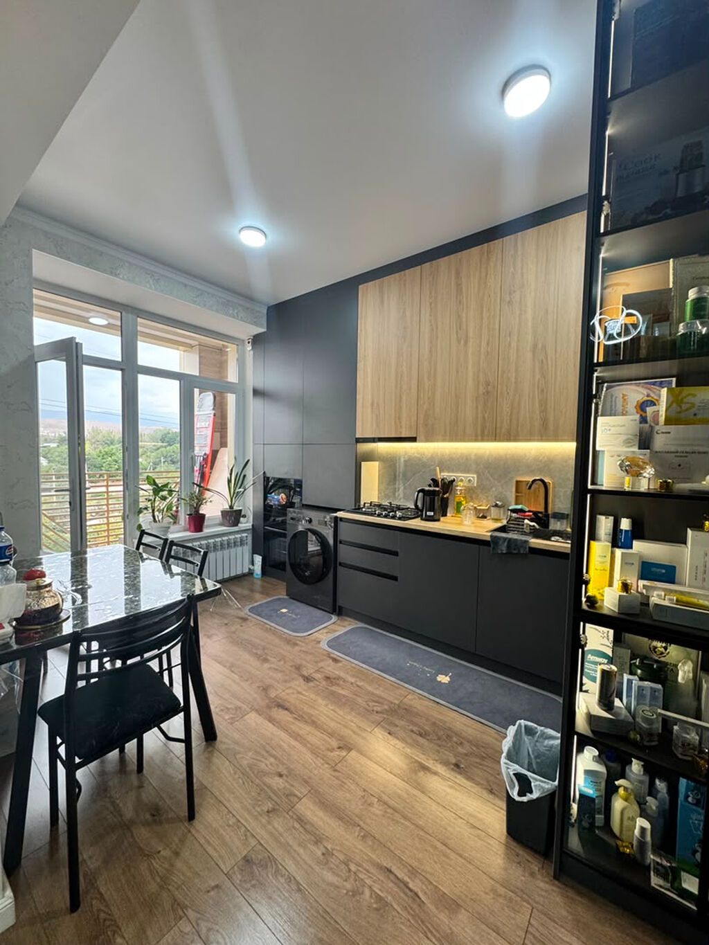 Студия, 46 м², Кок-Жар ж/м Элитка, 5 этаж, Дизайнерский ремонт: фото 2