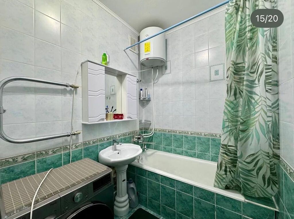 3 комнаты, 62 м², Джал мкр (в т.ч. Верхний, Нижний, Средний) 105 серия, 9 этаж, Свежий ремонт: фото 2