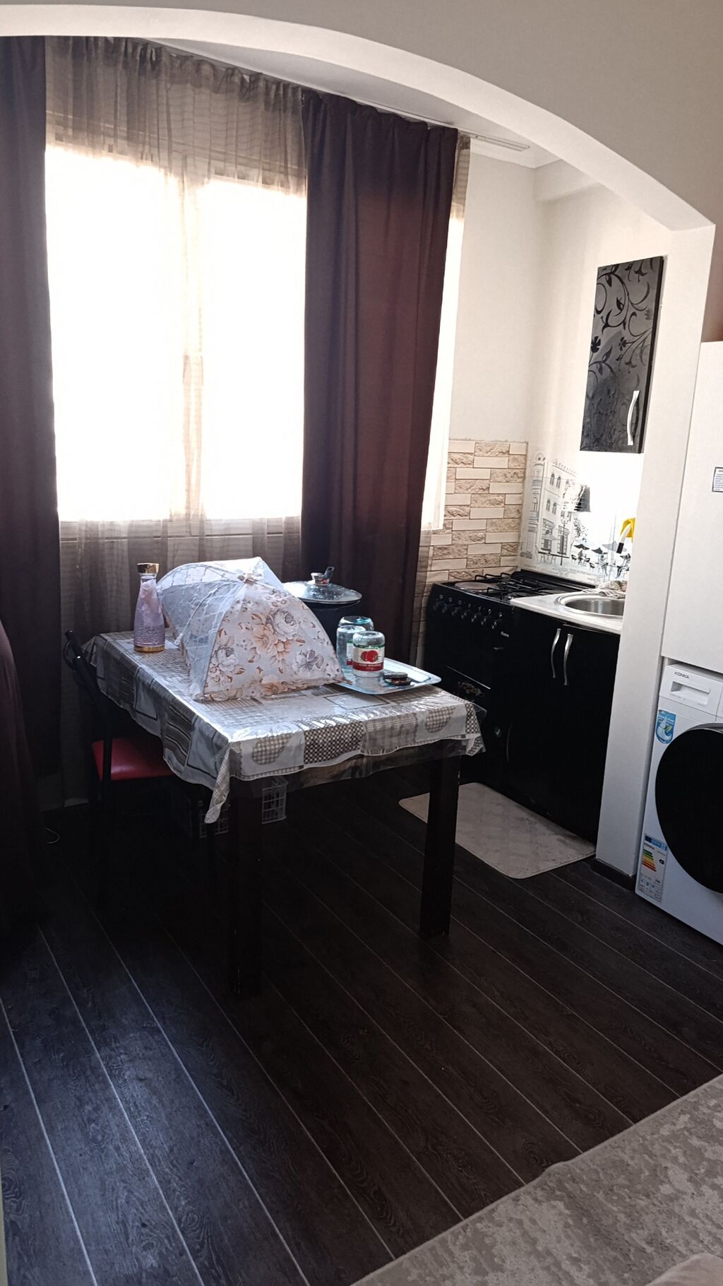 2 комнаты, 57 м², Кок-Жар мкр 107 серия, 3 этаж, Свежий ремонт: фото 7