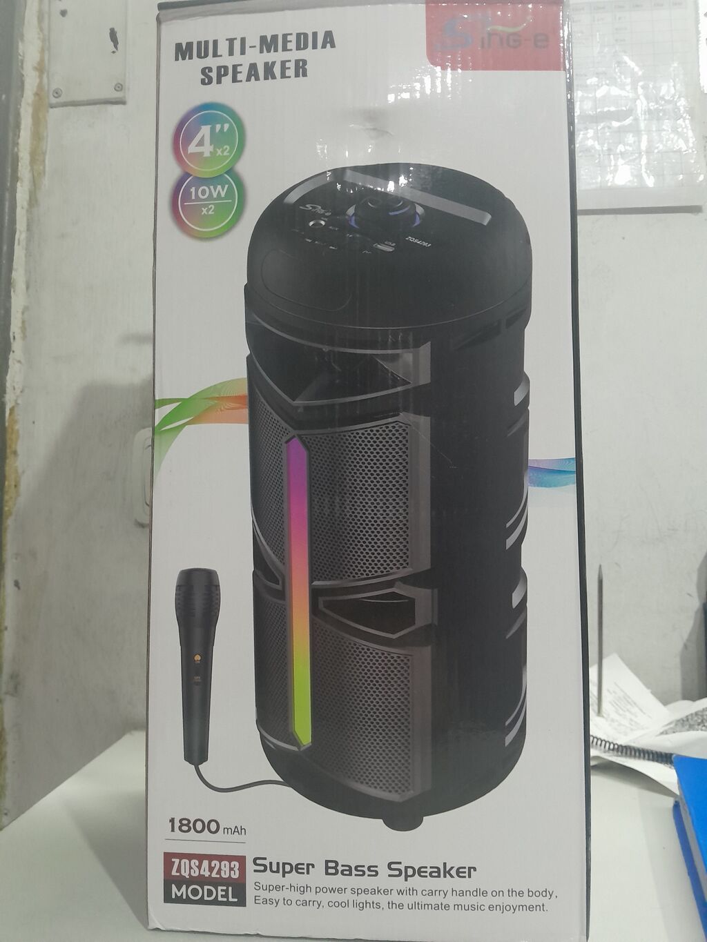 Портативная акустическая система Sing-e ZQS4293 (Multi‑Media Speaker): фото 1