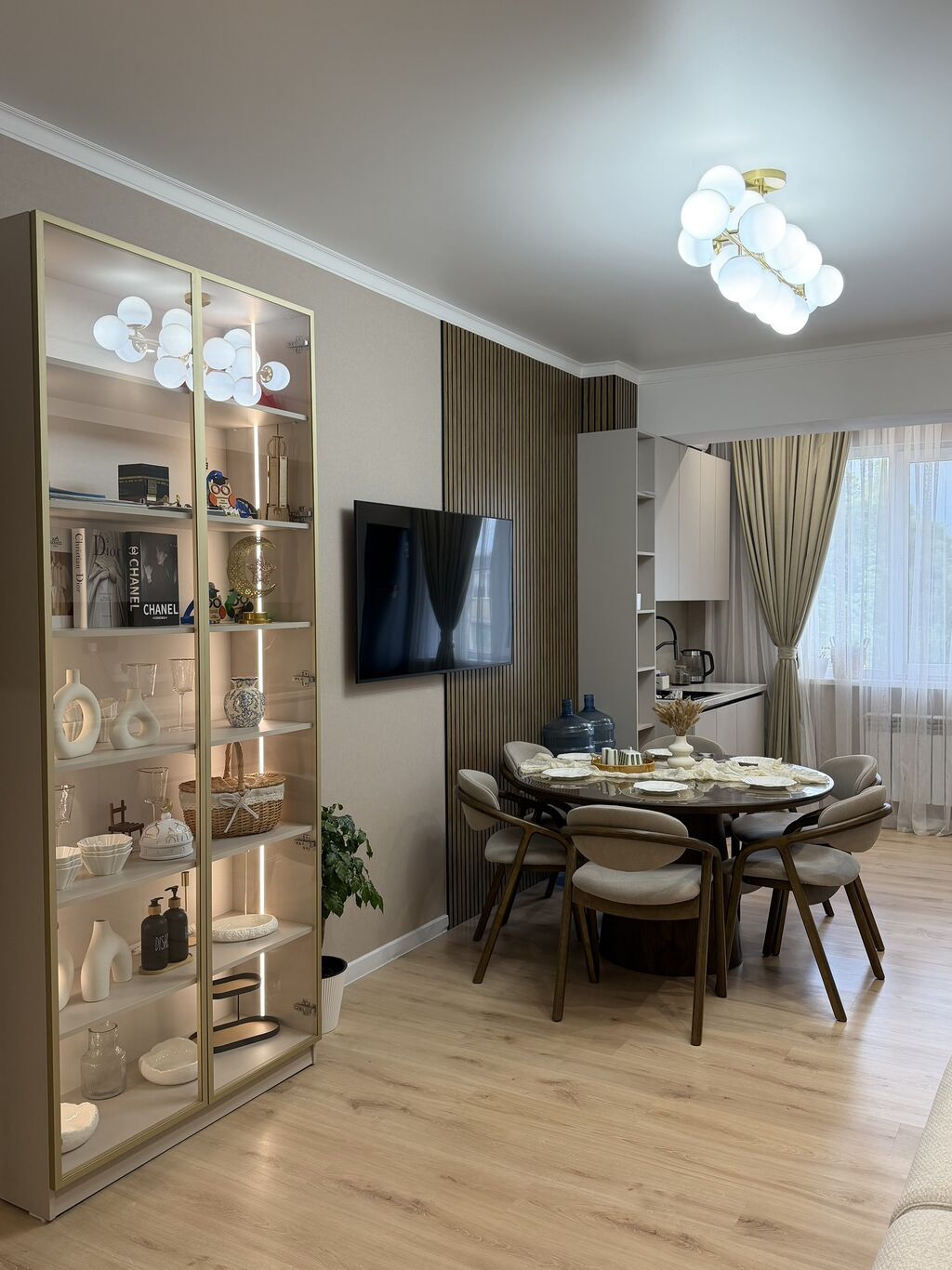 Студия, 55 м², Аламедин-1 мкр Элитка, 4 этаж, Дизайнерский ремонт: фото 3
