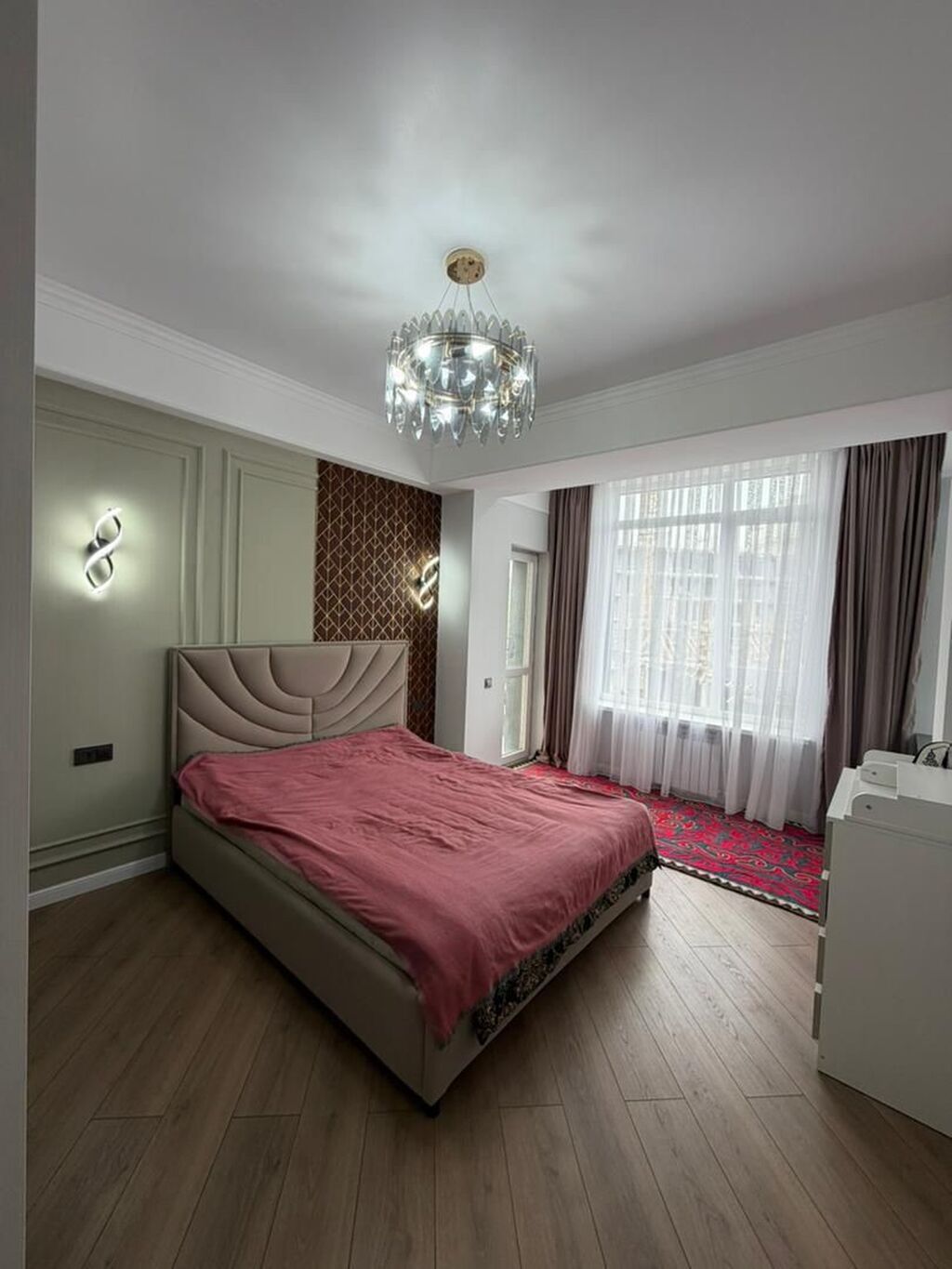 3 комнаты, 98 м², Асанбай мкр Элитка, 8 этаж, Дизайнерский ремонт: фото 3