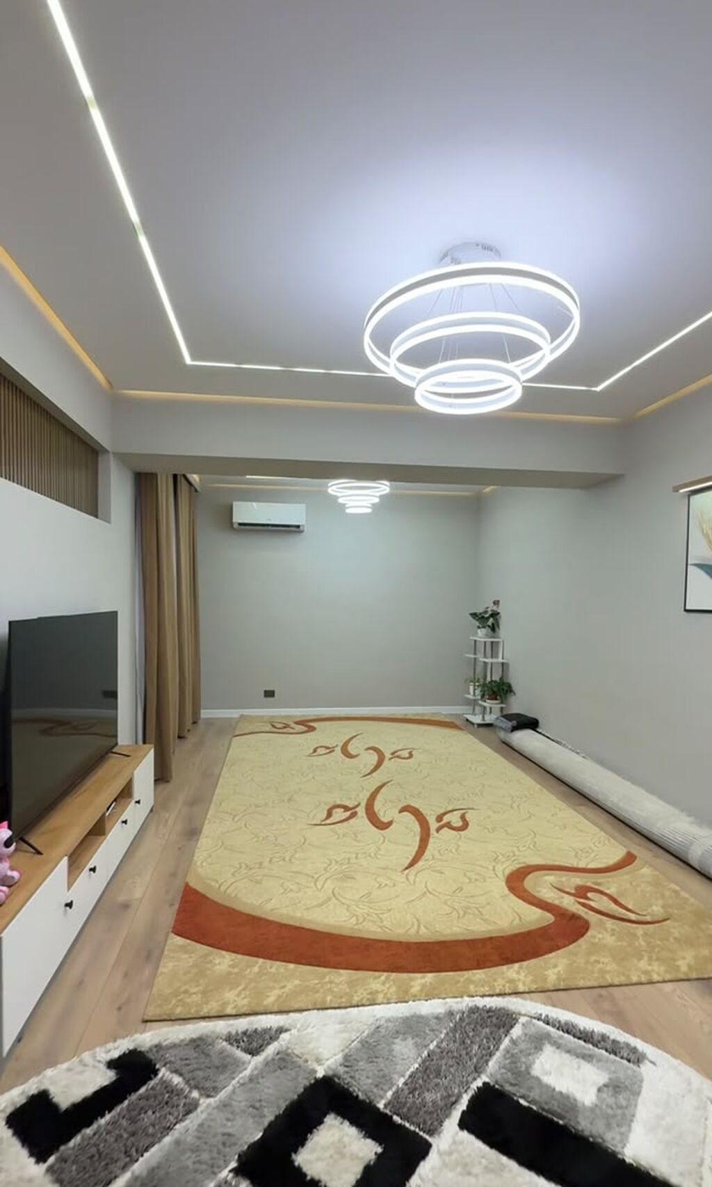 3 комнаты, 85 м², Таш-Рабат ТРЦ Элитка, 8 этаж, Дизайнерский ремонт: фото 3
