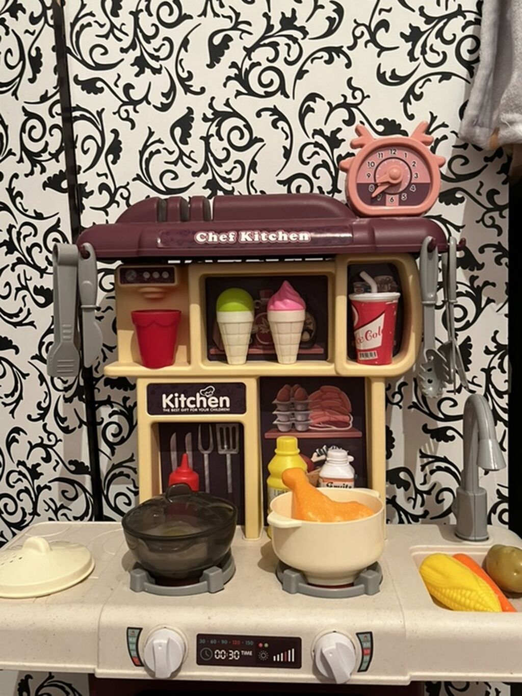 Детская игровая кухня Chef Kitchen с посудой и продуктами: фото 4