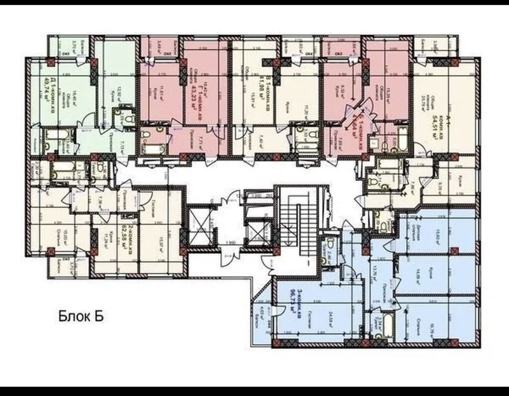Продам 1-квартиру 54 м² в ЖК Достук, 7 этаж: фото 2