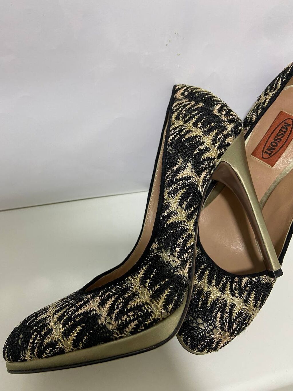 Туфли "Missoni" original размер 37, высота каблука 11 см. Без коробки: фото 8