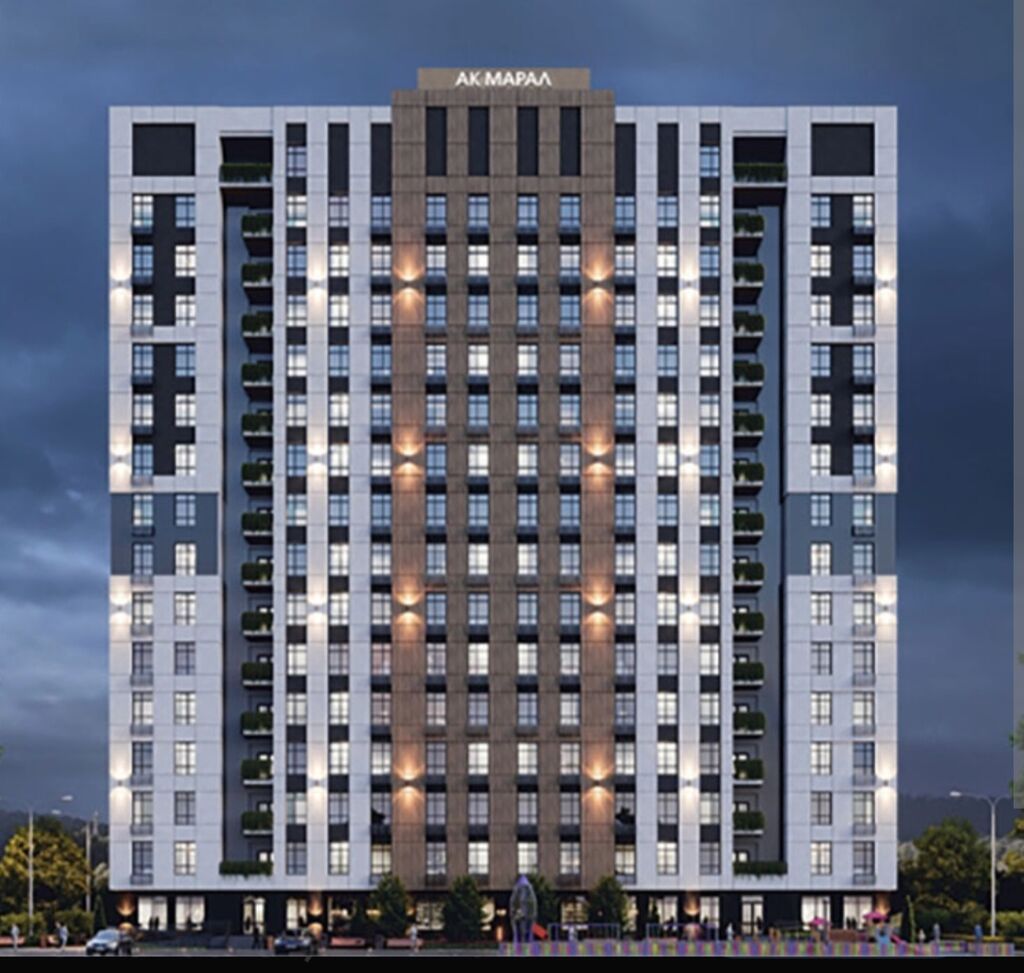 1 комната, 46 м², Пишпек Элитка, 14 этаж, ПСО (под самоотделку): фото 1