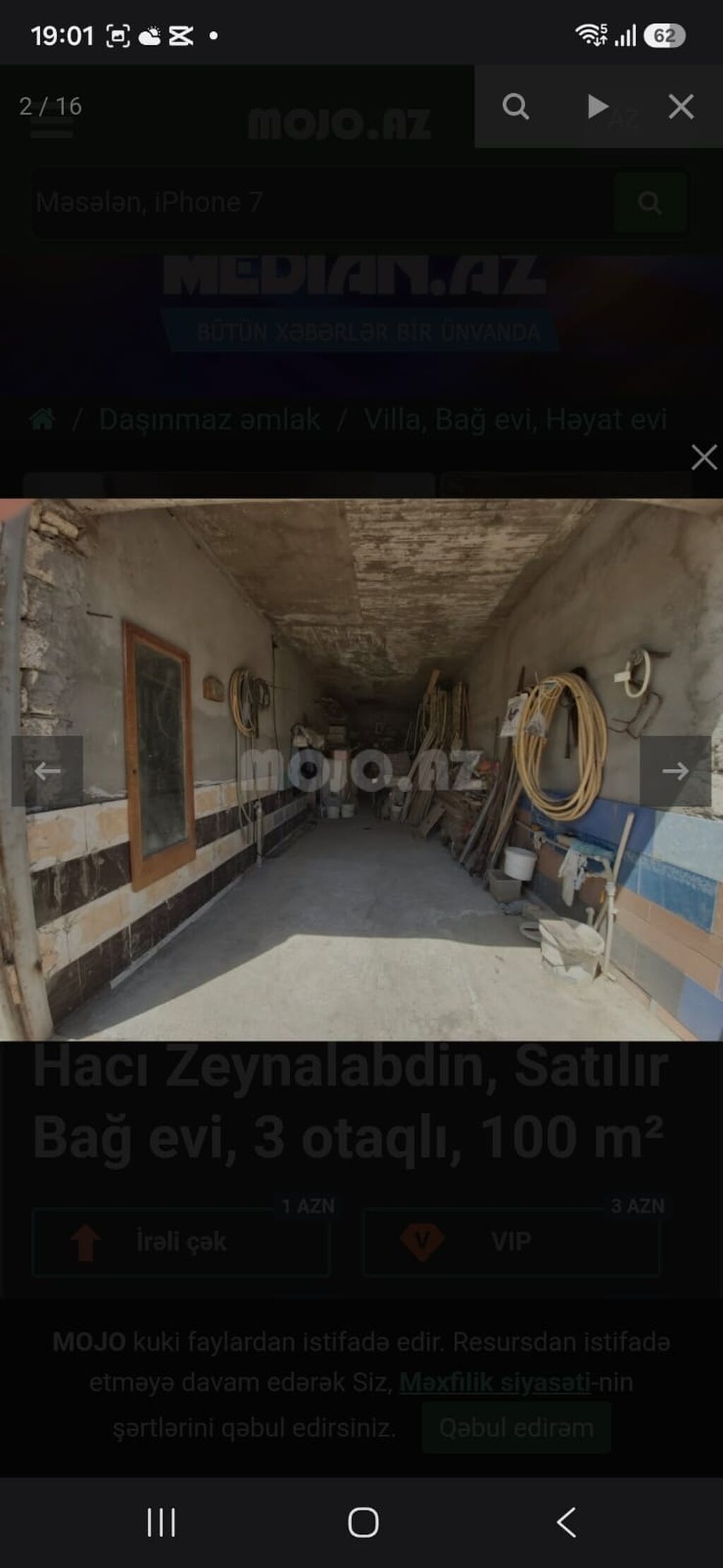 Zeynalabdin Tağıyev, 100 kv. m, 3 otaqlı, Hovuzsuz, Su