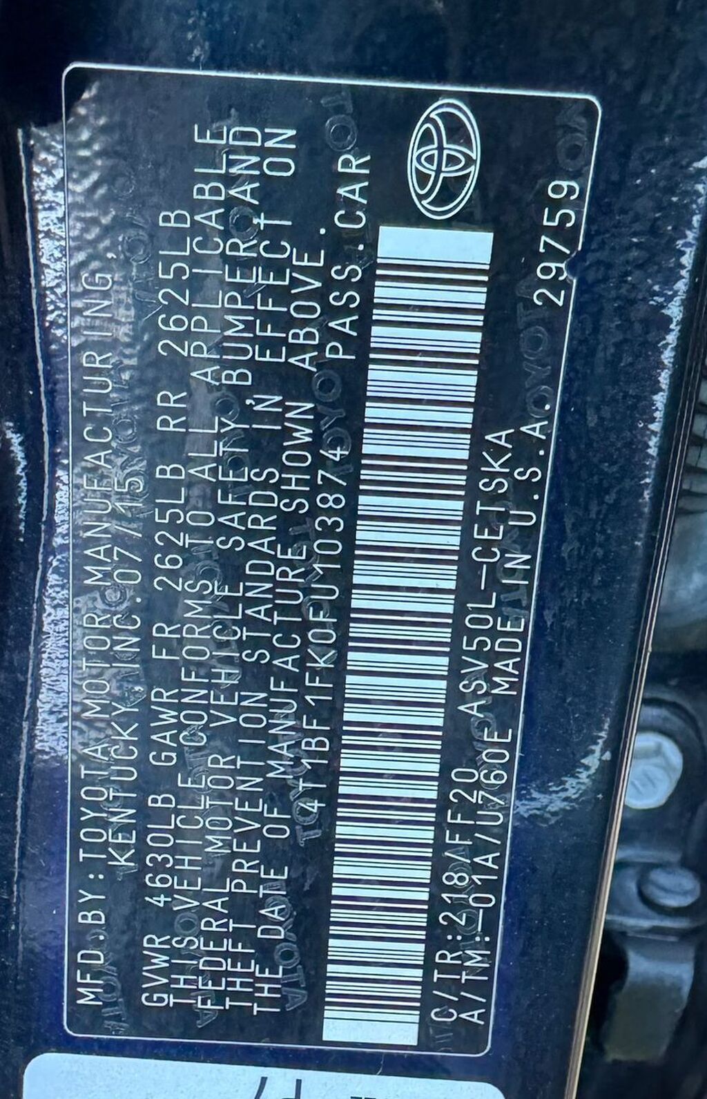Toyota Camry: 2015 г., 2.5 л, Автомат, Бензин, Седан: фото 7