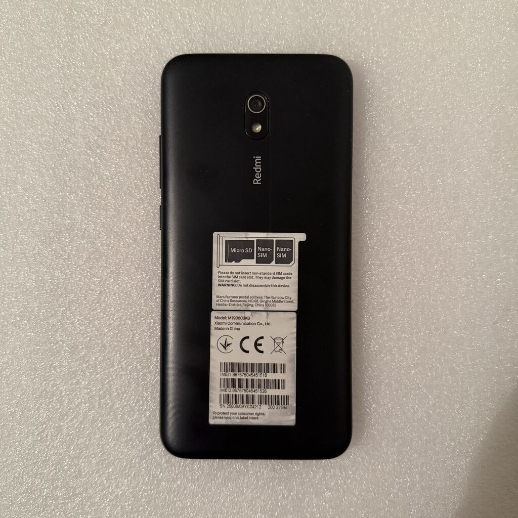 Redmi, Redmi 8A, Б/у, 64 ГБ, цвет - Черный, 2 SIM — фото 2