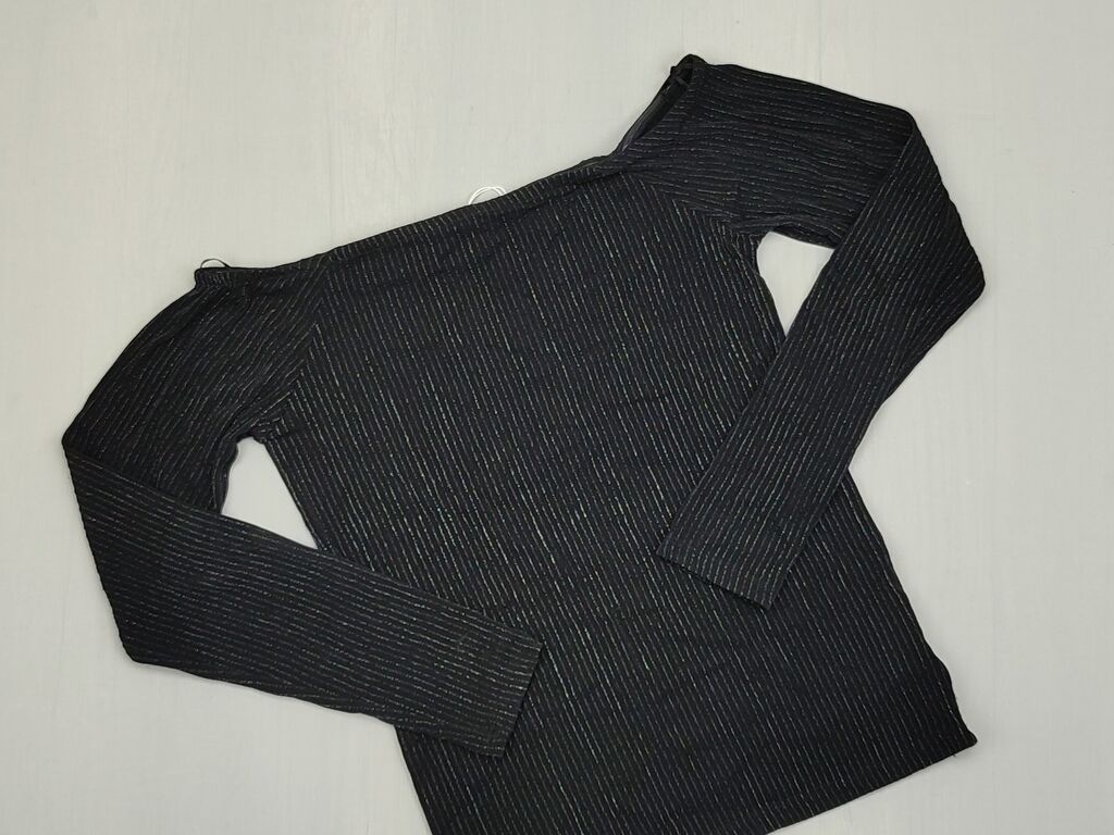 Bluzki: Bluza M (EU 38), stan - Bardzo dobry, wzór - Linia, kolor - Czarny — 1