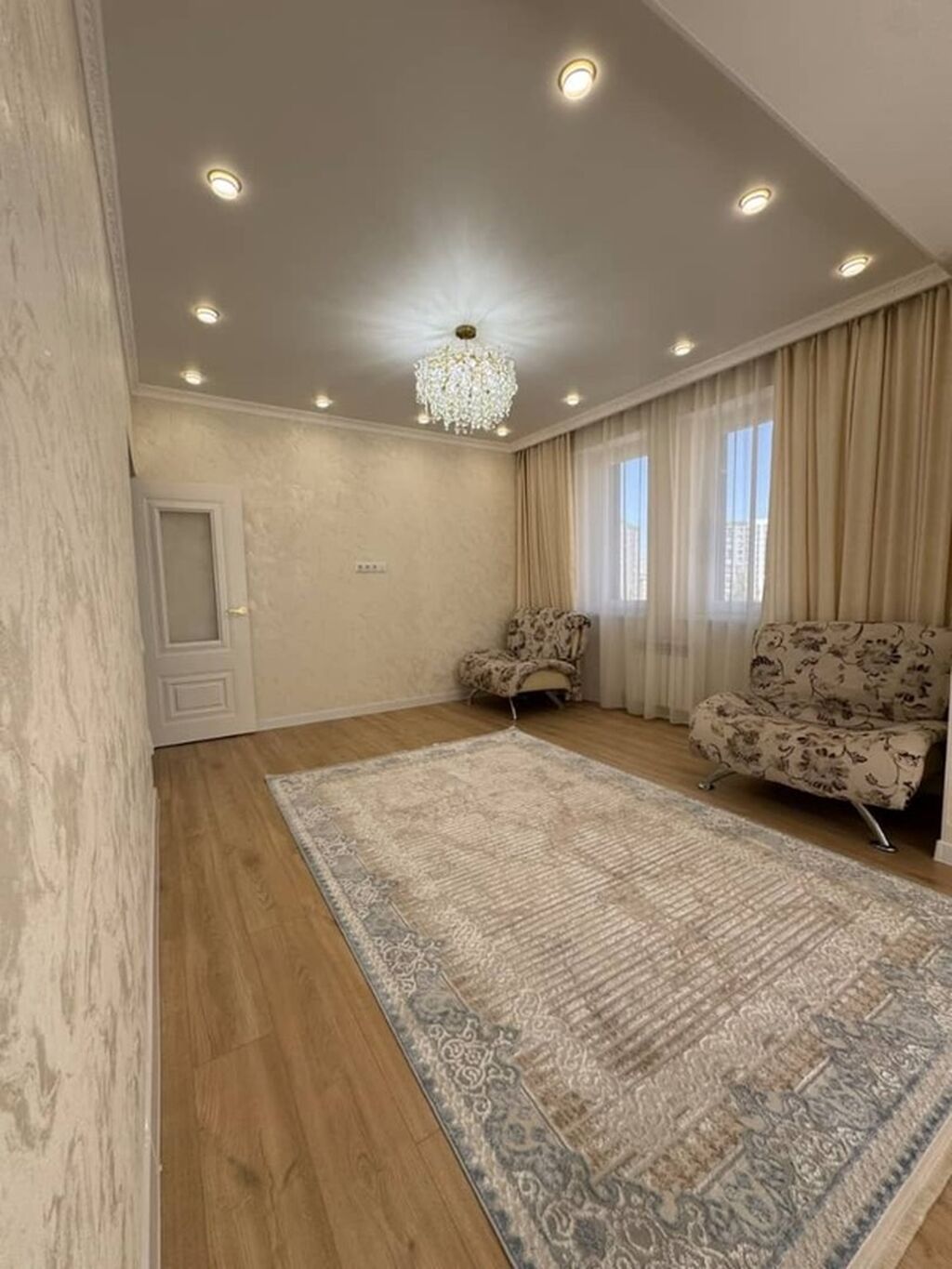 2 комнаты, 53 м², Юнусалиева/Суванбердиева Элитка, 6 этаж, Евроремонт: фото 2