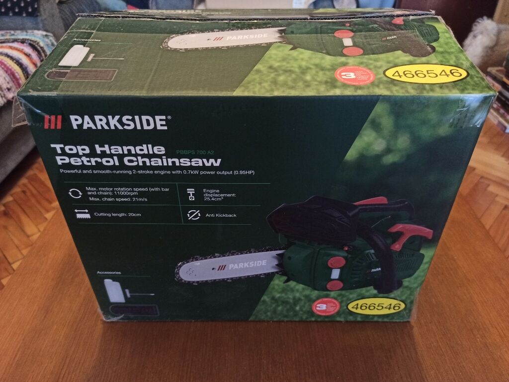 Testere: NOVA jednoručna motorna testera PARKSIDE. Veoma mala i laka (3,9kg)