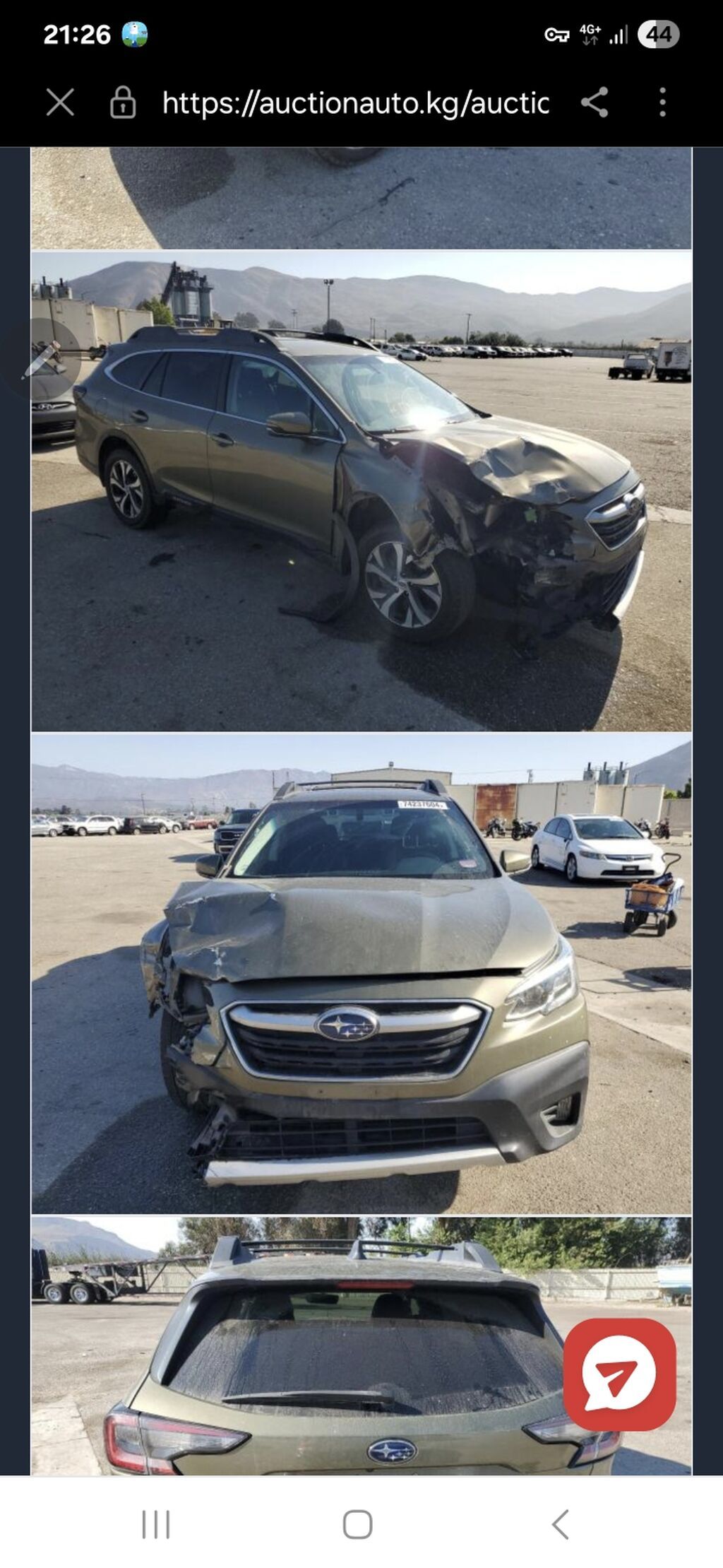 Subaru Outback: 2020 г., 2.5 л, Вариатор, Бензин, Универсал: фото 8