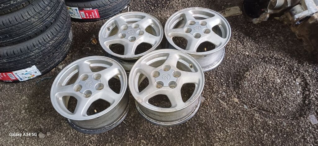 Литые Диски R 14 Toyota, Комплект, отверстий - 4, Б/у