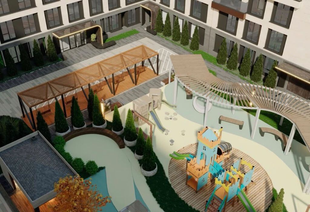 2 комнаты, 55 м², АУЦА Элитка, 5 этаж, ПСО (под самоотделку): фото 4