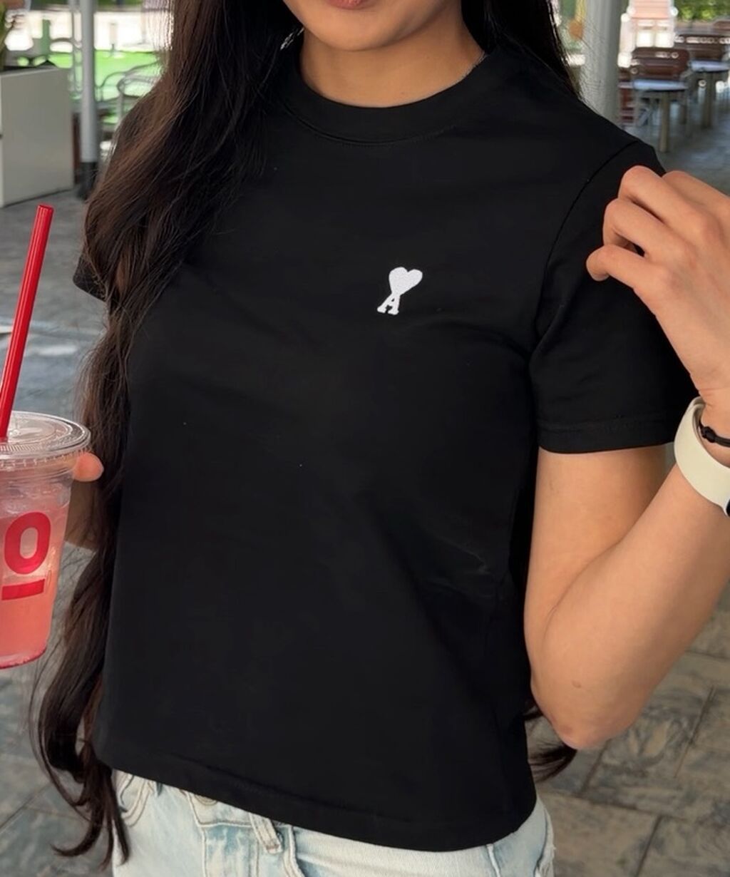 Футболки Ami новые в наличии Хлопок 100% XS, S M Доставка по: фото 2