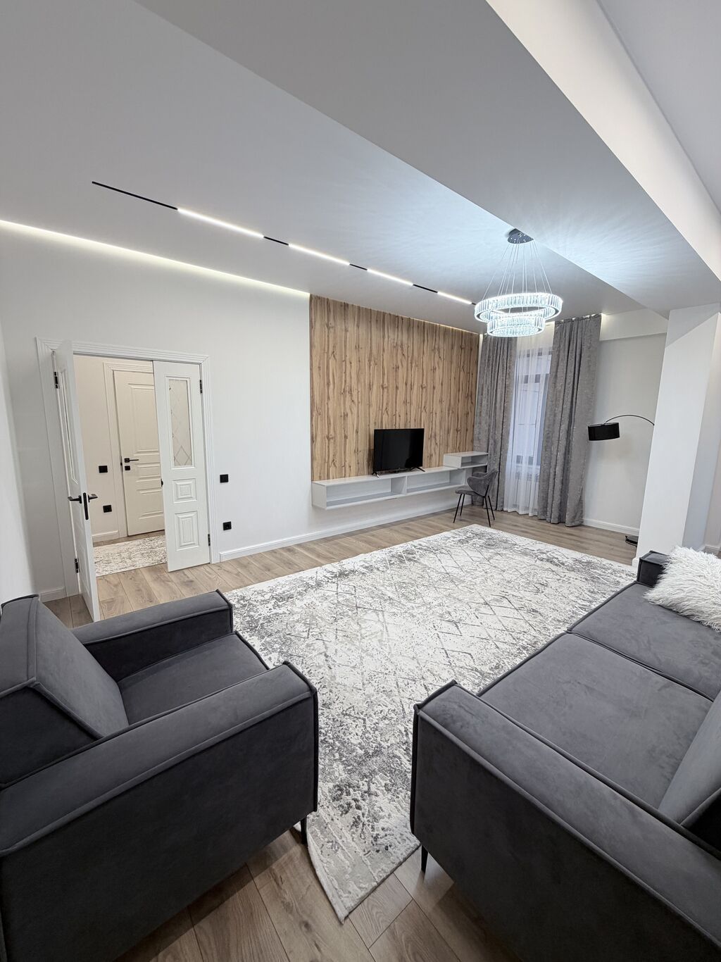2 комнаты, 88 м², 12 мкр Элитка, 12 этаж, Дизайнерский ремонт: фото 3