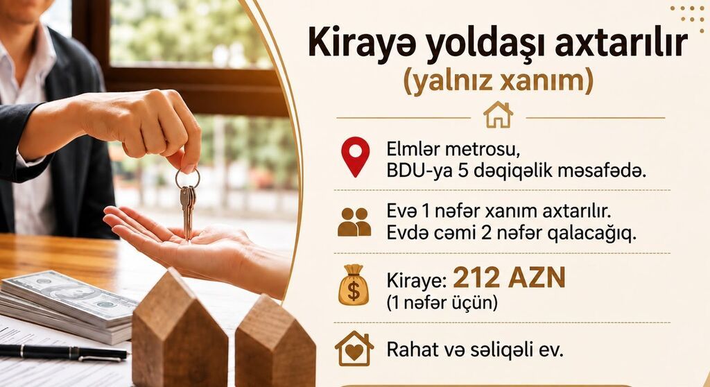 1 otaqlı mənzil – şəhər daxili köhnə tikili - Plan: bir geniş otaq