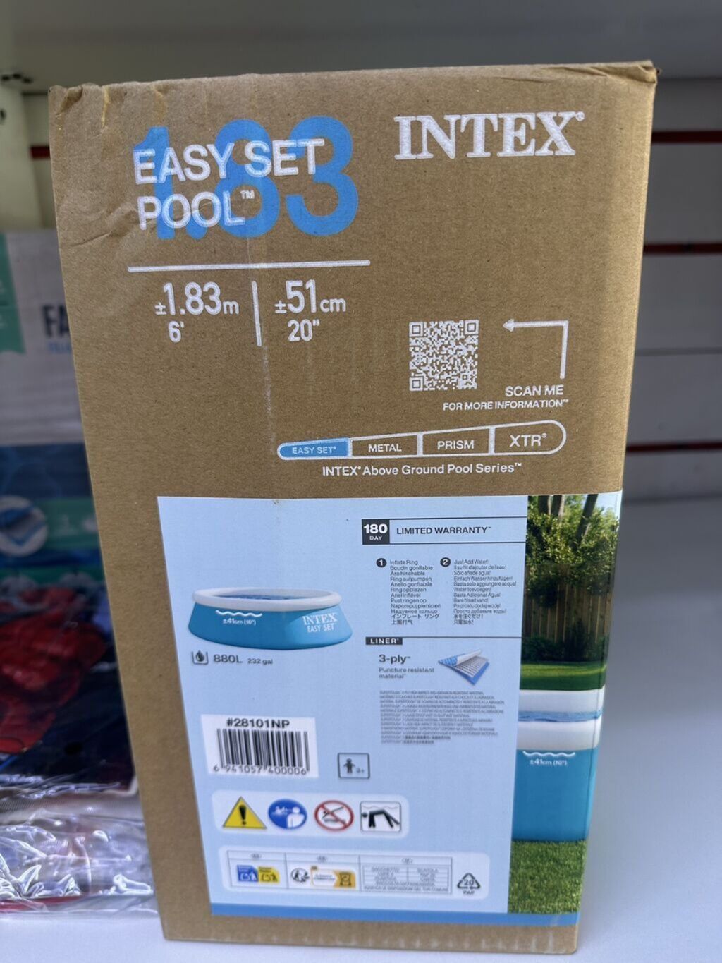 Надувной каркасный бассейн Intex Easy Set - Серия: Intex Above Ground