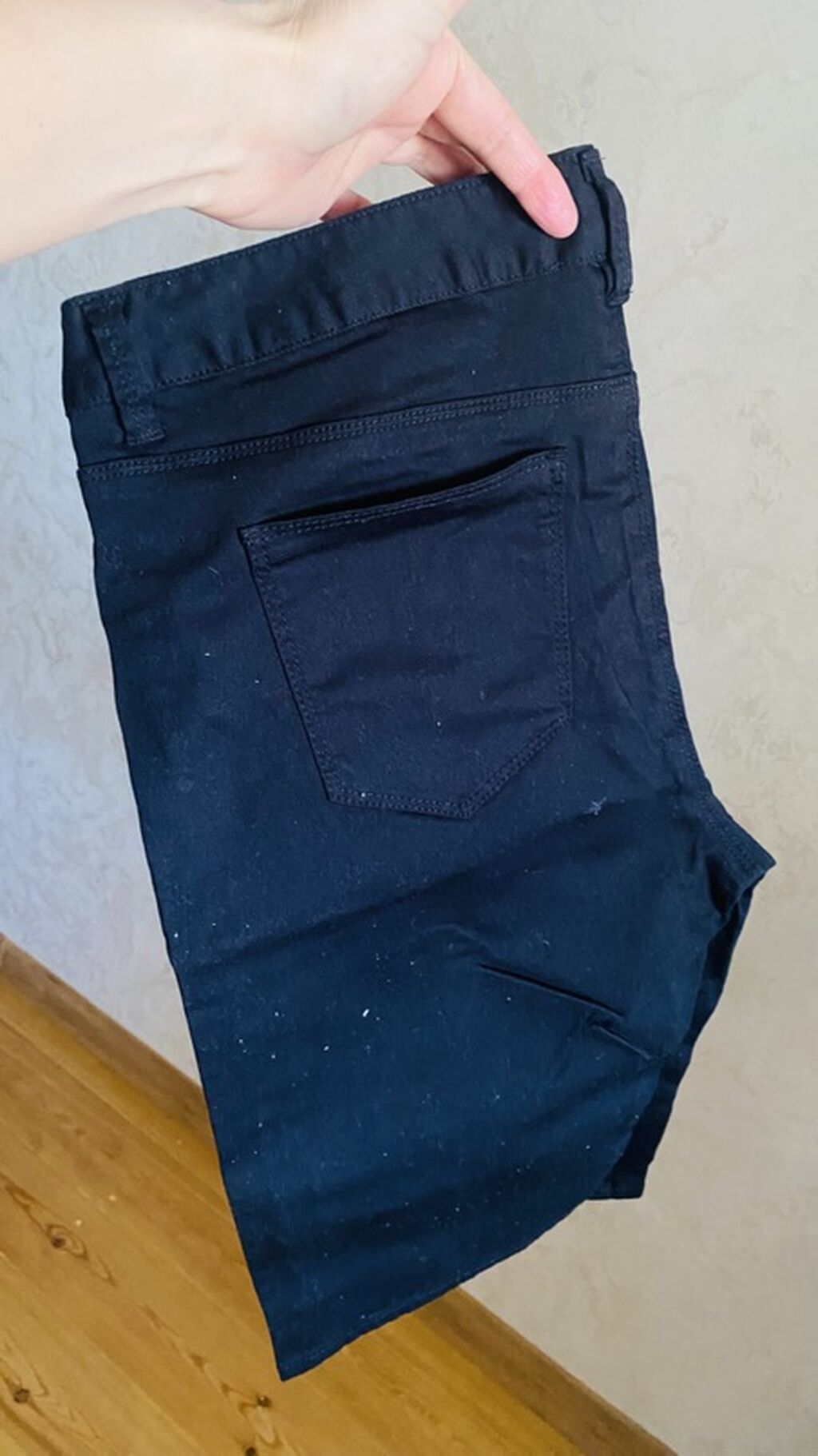 Новые черные джинсовые шорты Classic Denim. - Цвет: глубокий черный -: фото 3