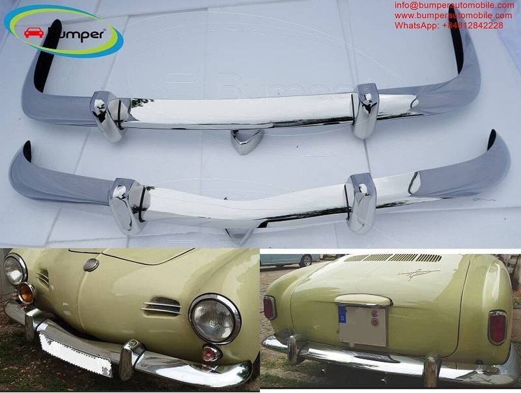 Volkswagen Karmann Ghia Euro style bumper (1) by stainless Negotiable | ad created 24 July 2022 23:12:45: Volkswagen Karmann Ghia Euro style bumper (1) by stainless steel (VW