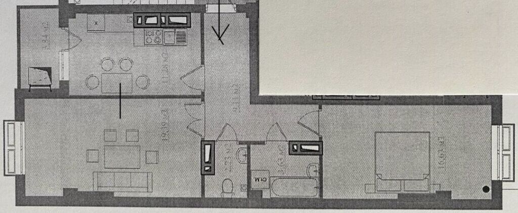 2 комнаты, 66 м², Технопарк Элитка, 9 этаж, Евроремонт: фото 2