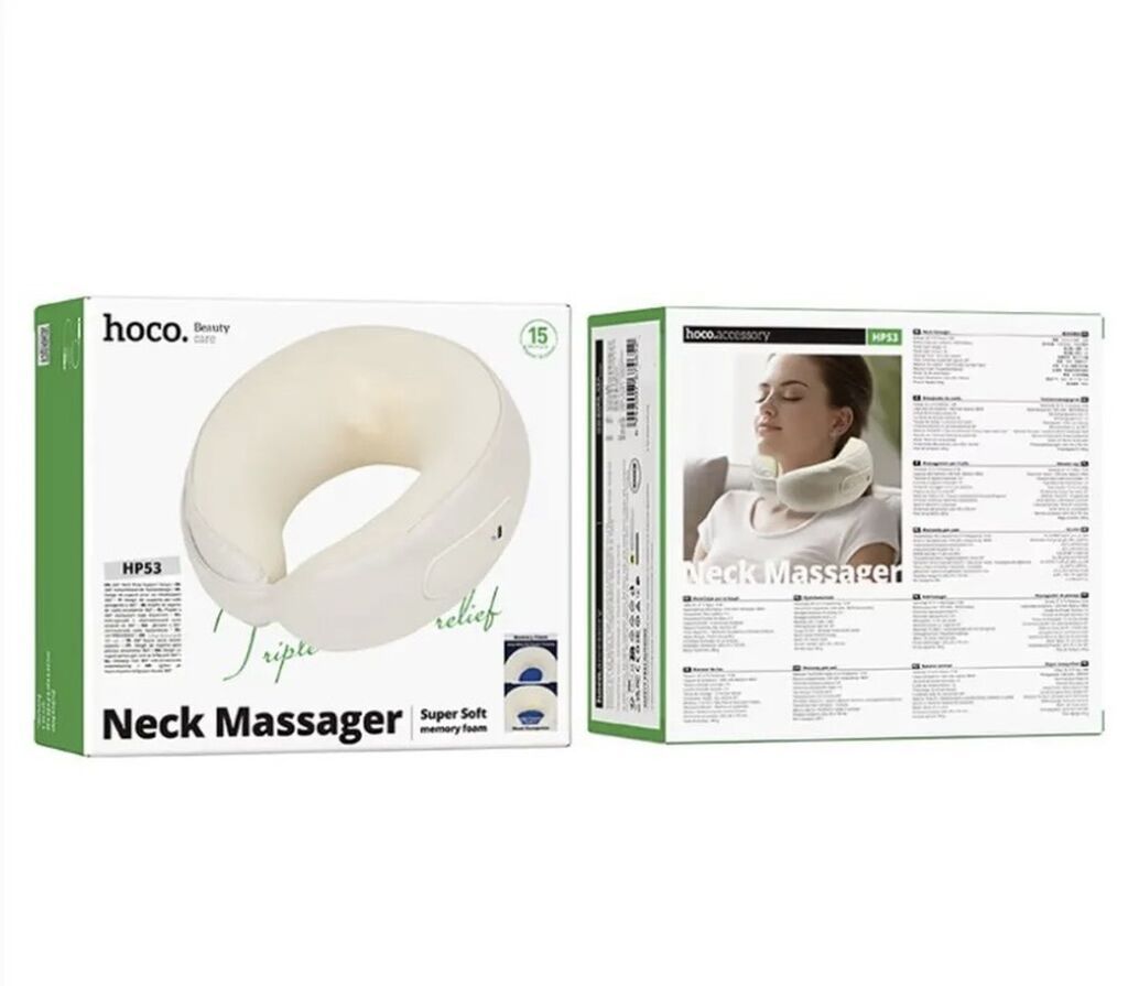 Hoco HP53 Neck Massager — умная массажная подушка-воротник для шеи: фото 8