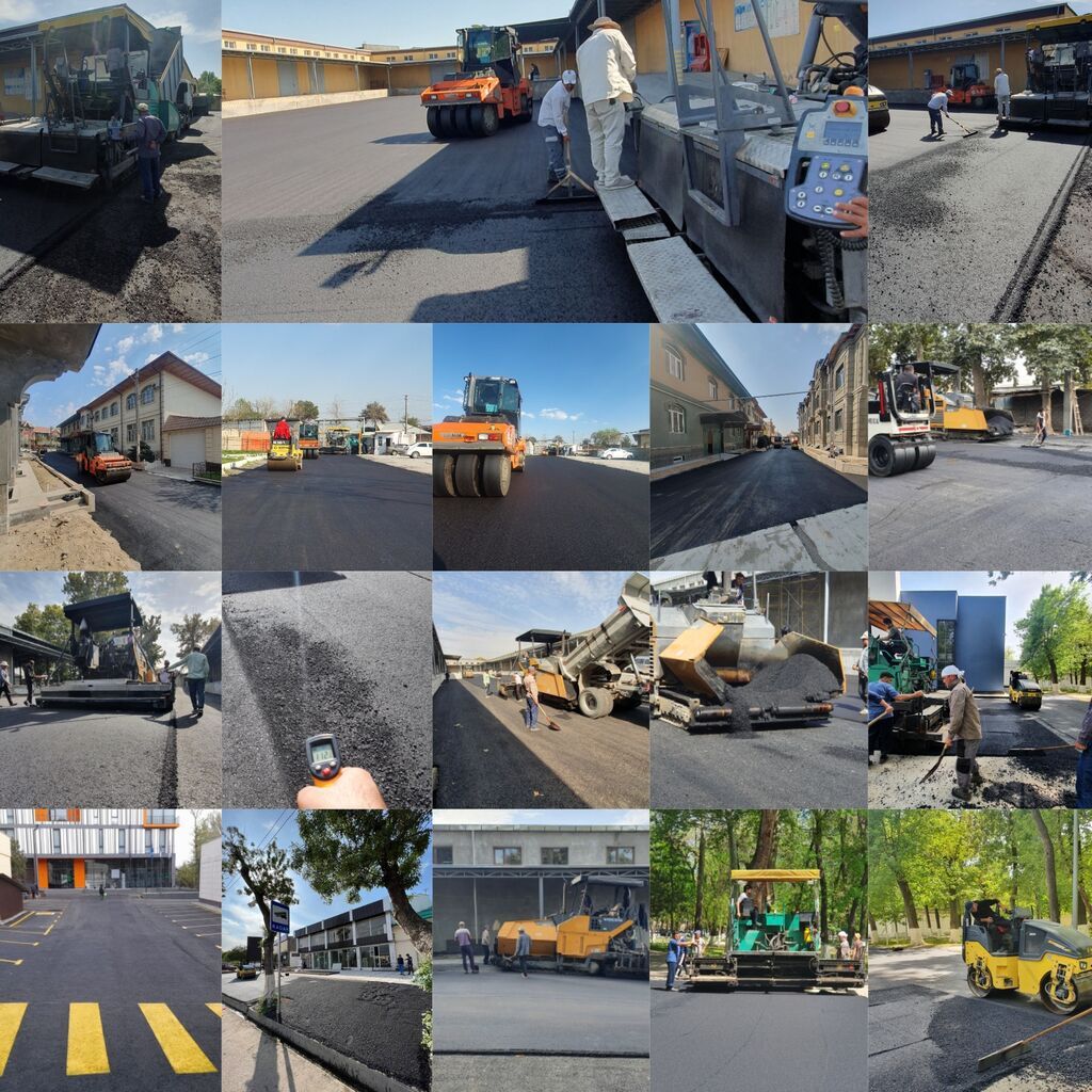 Асфальт для дорожных покрытий🚧 засыпка оптималкой✅ трамбовка катком ✅