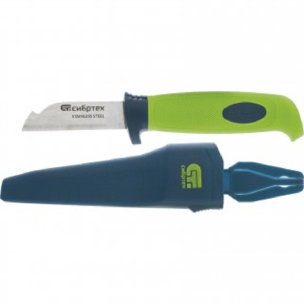 Нож монтажника с чехлом, обрезиненная рукоятка, | 495 KGS | Другие ...