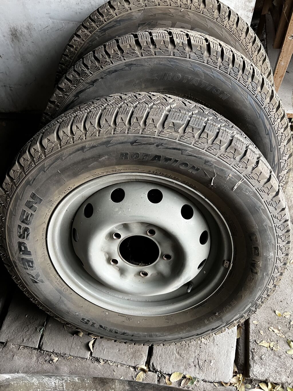 Колеса в сборе 215 / 70 / R 16, Зима, Новый, Комплект, Легковые, Железные, отверстий - 5: фото 6