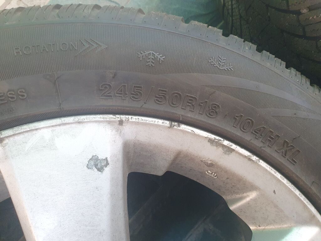 Колеса в сборе 245 / 50 / R 18, Всесезонная, Б/у, Пара, Легковые, Литые, отверстий - 5: фото 2