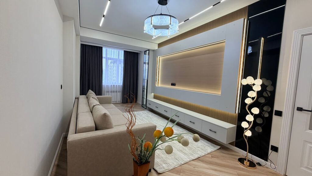 2 комнаты, 70 м², Джал-15 Элитка, 9 этаж, Дизайнерский ремонт: фото 2