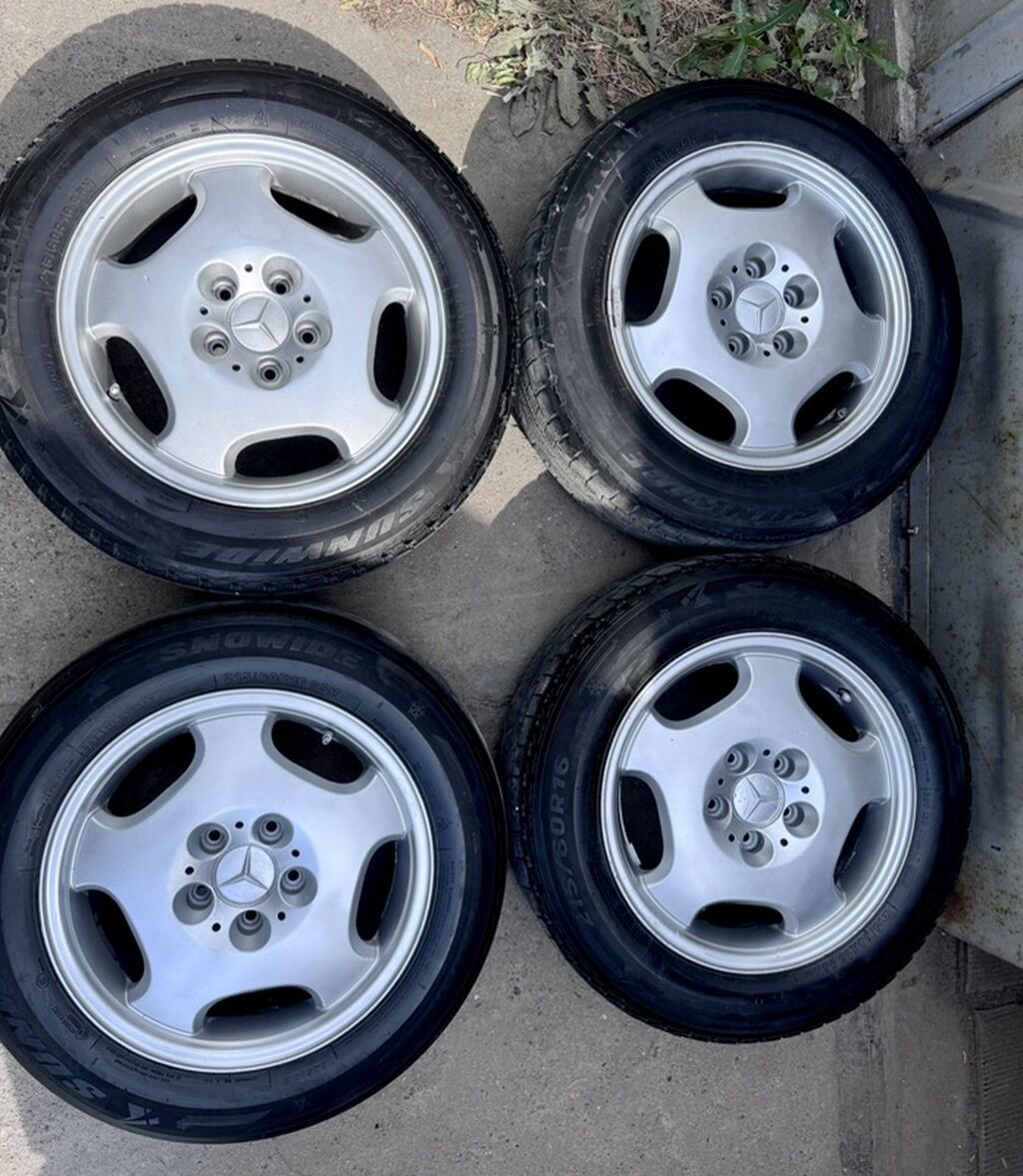 Колеса в сборе 215 / 60 / R 16, Зима, Б/у, Комплект, Легковые, Литые, отверстий - 5: фото 6