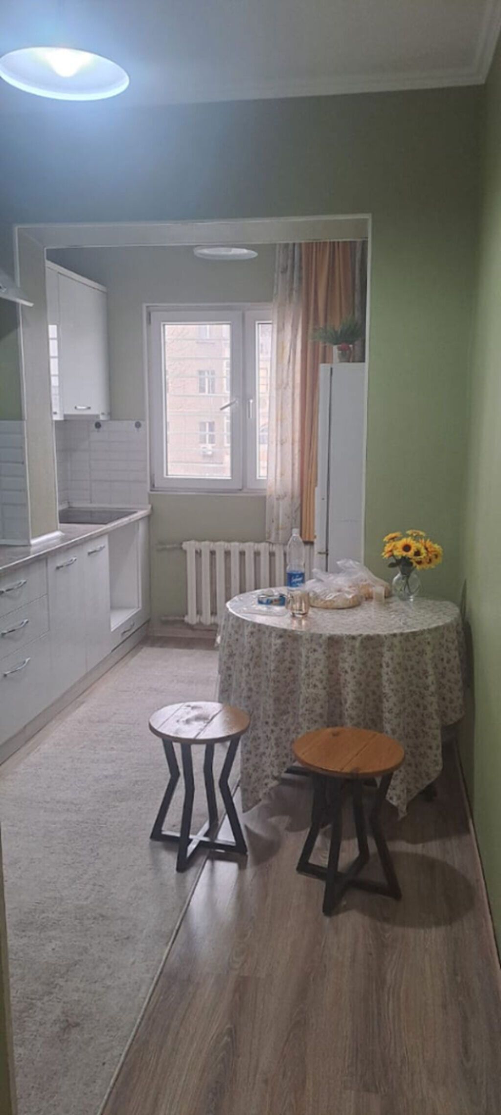 2 комнаты, 59 м², Аламедин-1 мкр 106 серия, 5 этаж, Евроремонт: фото 4