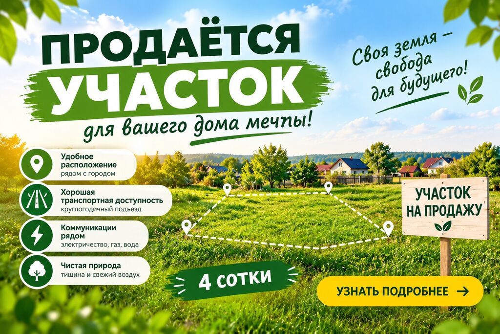4 соток, Для строительства: фото 7