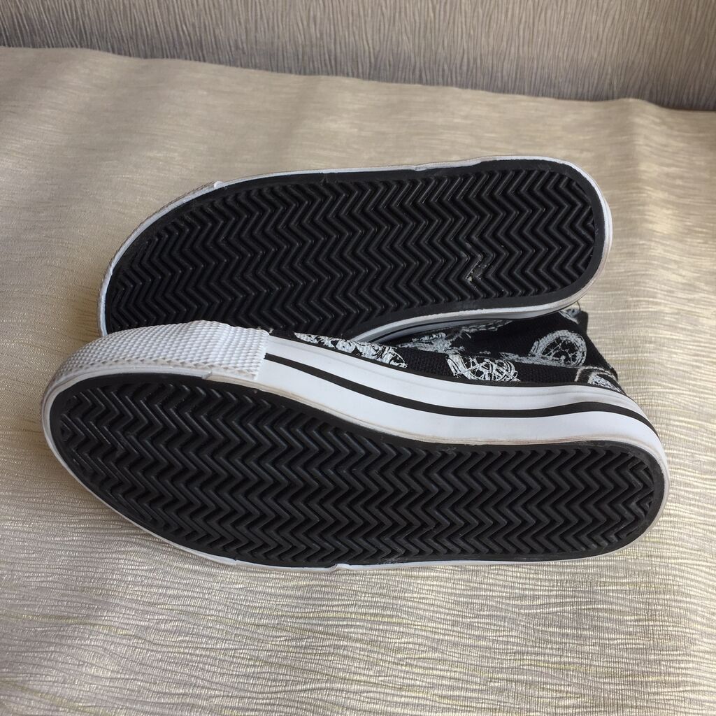 Детские слипоны/кеды Наименование: H&M Motorcycle Print High Top: фото 8
