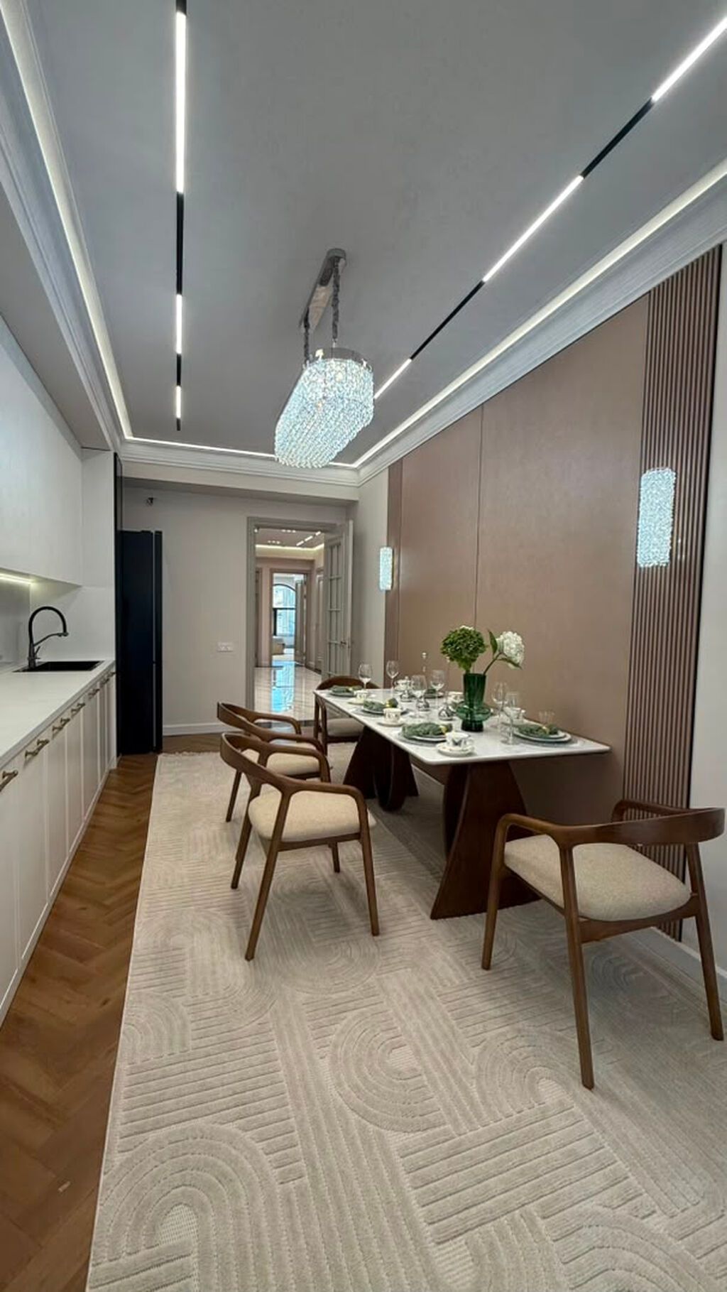 3 комнаты, 116 м², Асанбай мкр 6 этаж, Дизайнерский ремонт: фото 7