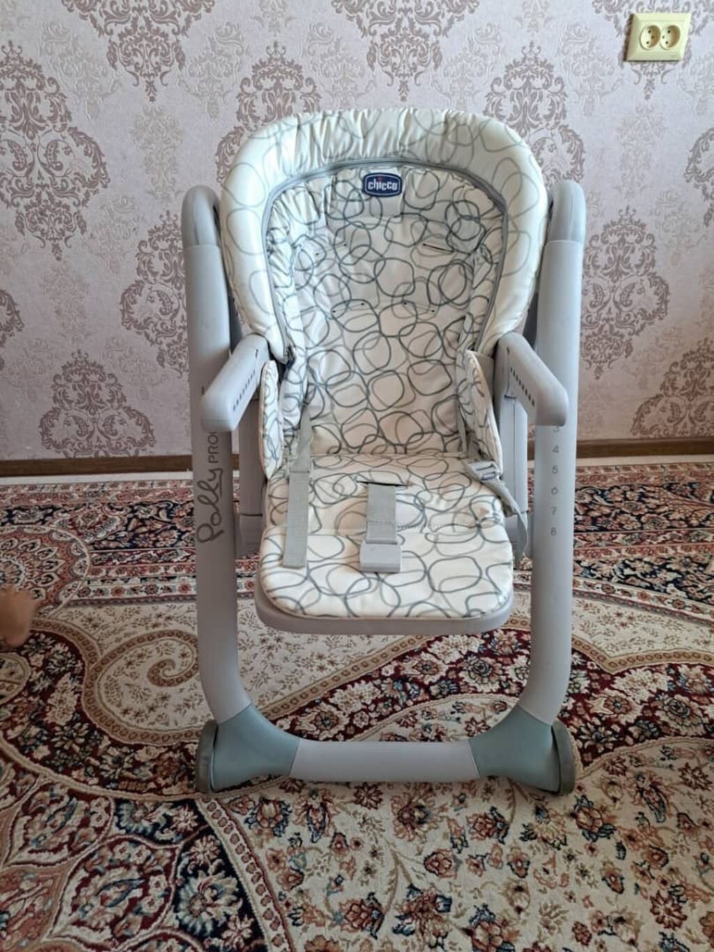 Стульчик для кормления, Б/у, Chicco, Трансформер, цвет - Белый, Самовывоз, Платная доставка: фото 7