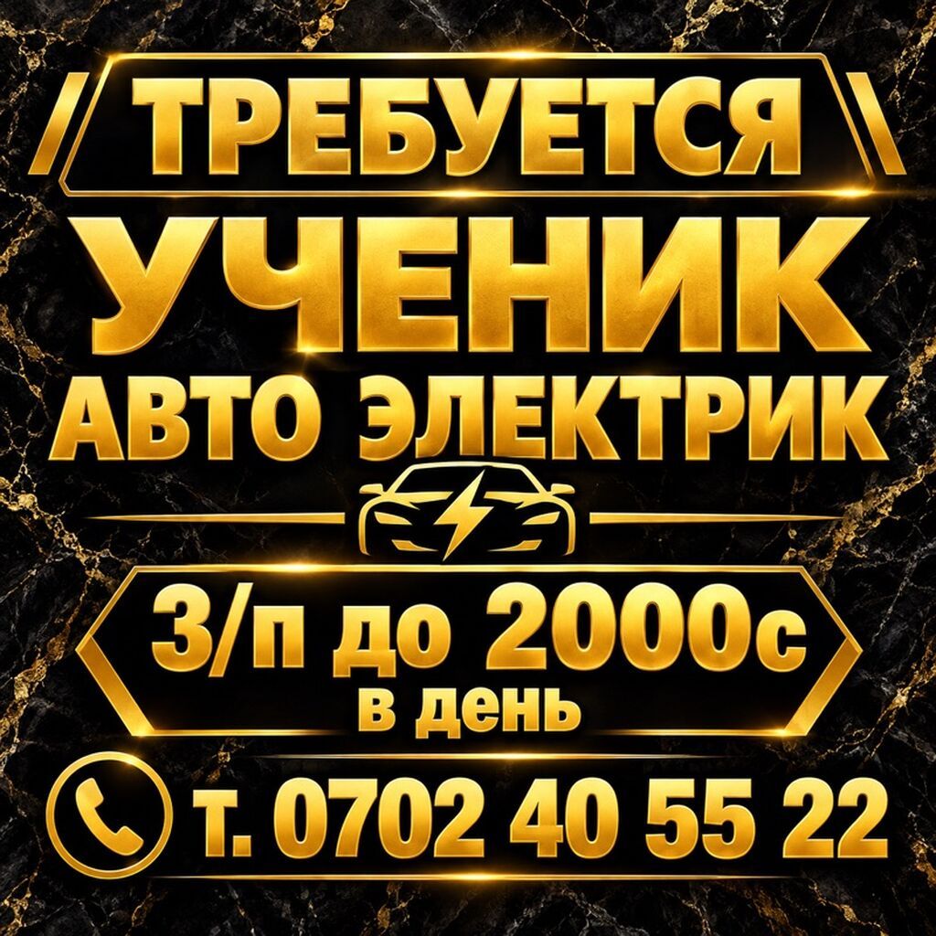 Требуется ученик автоэлектрика